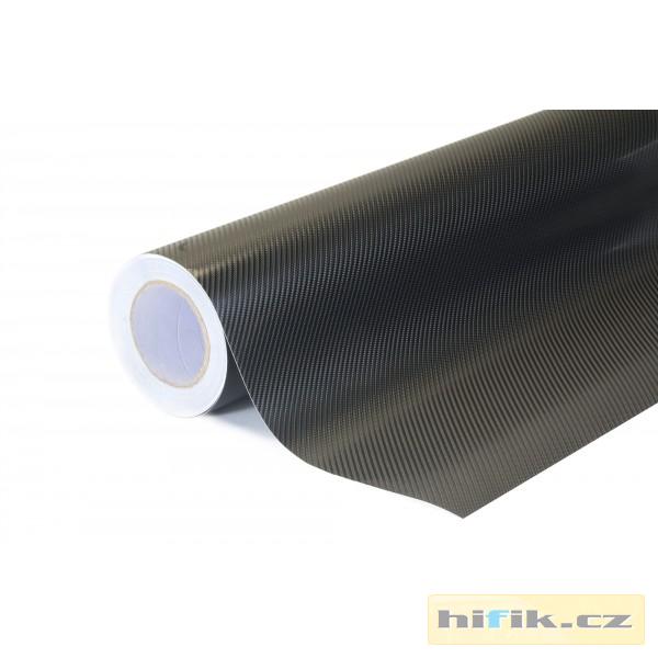 EXKLUZIVNÍ 4D KARBONOVÁ ČERNÁ POLEPOVÁ FÓLIE 152X100CM - INTERIÉR/EXTERIÉR
