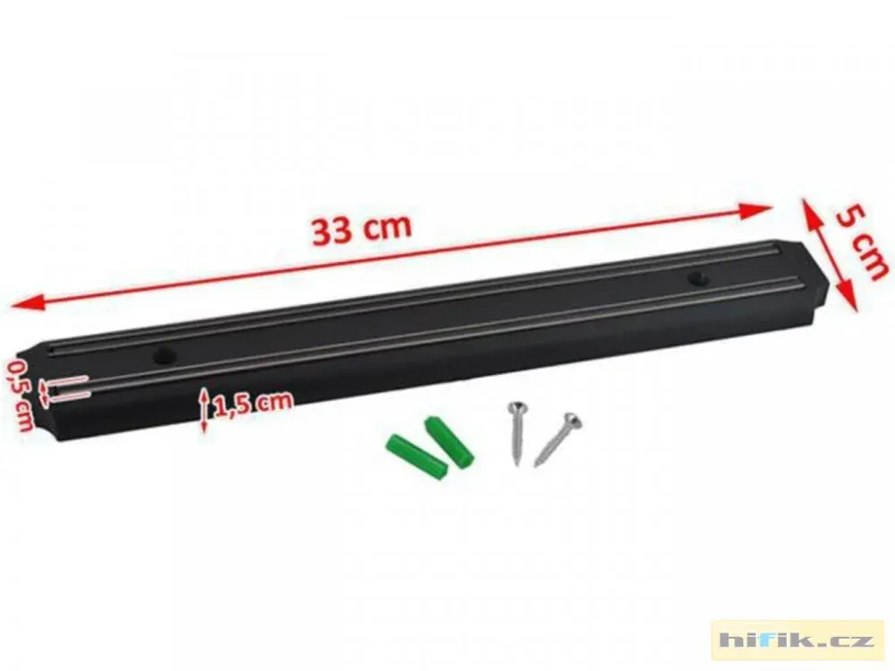 Magnetická lišta na nože 33 cm