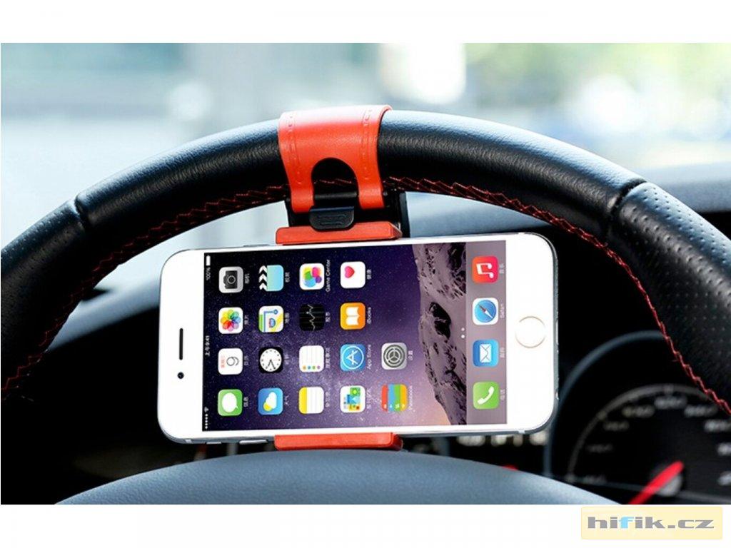 Držák mobilu na volant auta