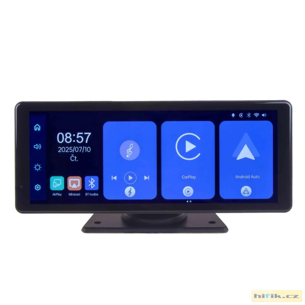 Monitor 8,1" s Apple CarPlay, Android auto, Bluetooth, micro SD, kamerový vstup