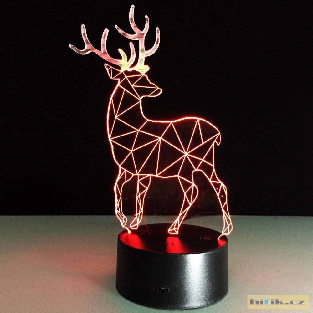 Lampa s 3D iluzí - jelen