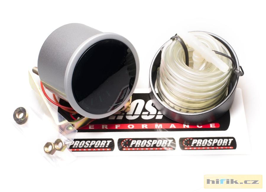 PROSPORT Smoke Lens přídavný ukazatel tlaku turba mechanický -1 až 2bar s kouřovým překrytím