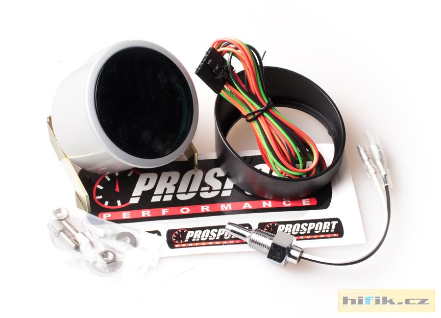 PROSPORT Performance přídavný budík řady Smoke, měřená hodnota teplota oleje