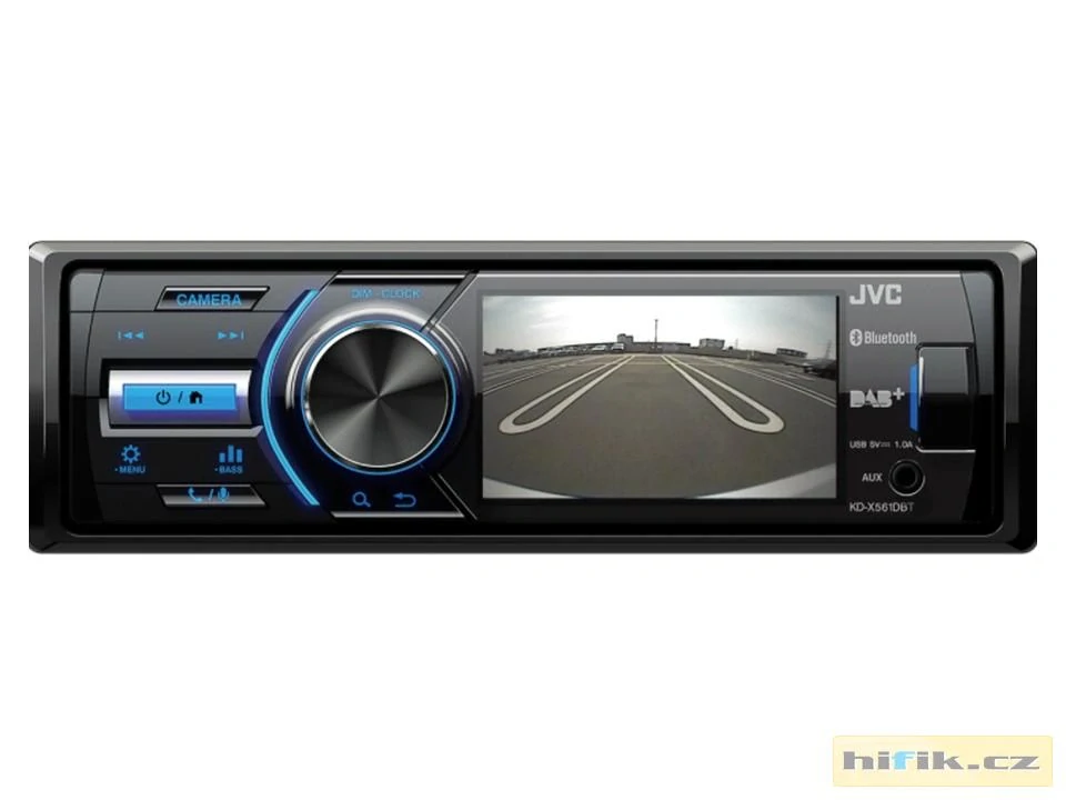 JVC 1DIN DAB / FM autorádio/3" displej/USB/AUX/Bluetooth/vstup pro park.kameru KD-X561DBT