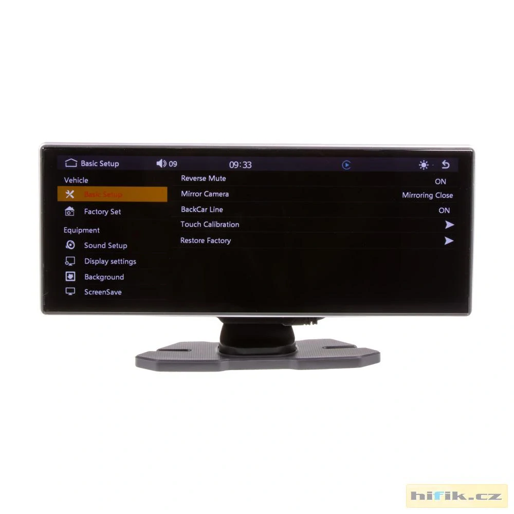 Monitor 11,26" s Apple CarPlay, Android auto, Bluetooth, kamerový vstup AHD