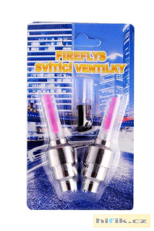 Svítící ventilky 2 ks - červené