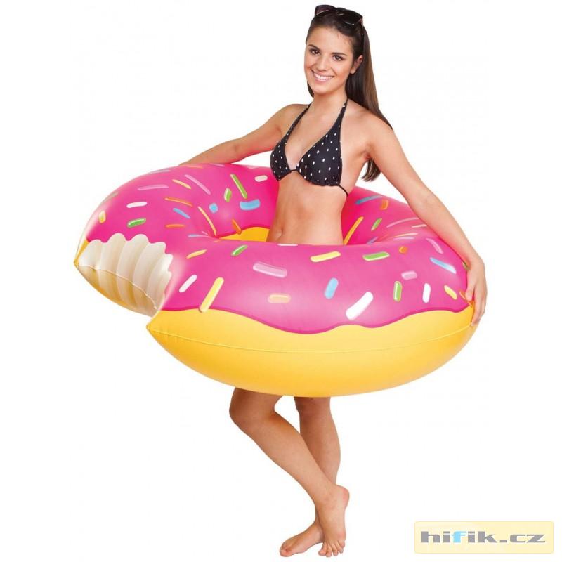 Nafukovací kruh Donut - růžový