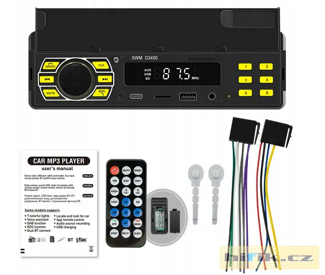 AUTORADIO s BLUETOOTH ,USB MP3 AUX 45W*4
