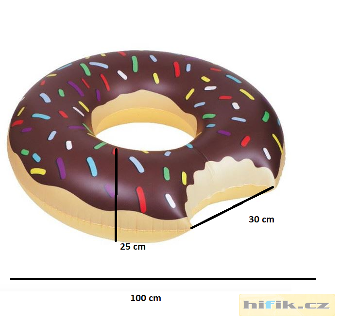 Nafukovací kruh Donut - růžový