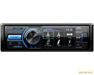 JVC 1DIN DAB / FM autorádio/3" displej/USB/AUX/Bluetooth/vstup pro park.kameru KD-X561DBT