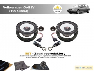 SET - zadní reproduktory do Volkswagen Golf IV (1997-2003) - Audio System M