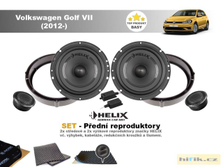 SET - přední reproduktory do Volkswagen Golf VII (2012-) - Helix