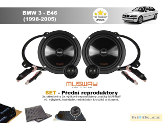SET - přední reproduktory do BMW 3 - E46 (1998-2005) - Musway