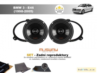 SET - zadní reproduktory do BMW 3 - E46 (1998-2005) - Musway