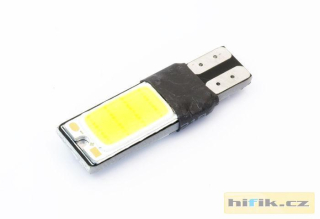 LED autožárovky W5W T10 COB CAN BUS oboustranné