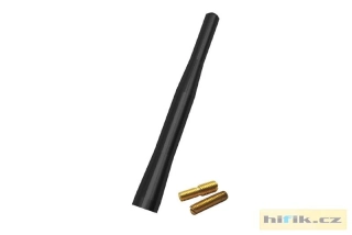 AM / FM antenni prut 11,5cm - černý, závit 5/6mm