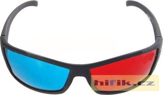 3D brýle barevné