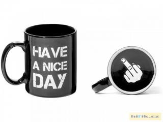 Hrnek - Have a nice day, Barva: Černá