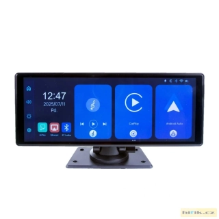 Monitor 10,26" s Apple CarPlay, Android auto, Bluetooth, micro SD, kamerový vstup