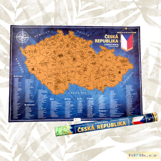 Stírací mapa České republiky